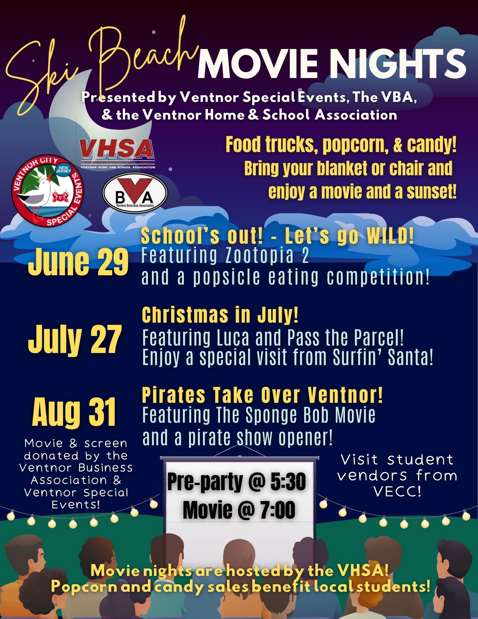 VHSA Ski Beach Movie Night