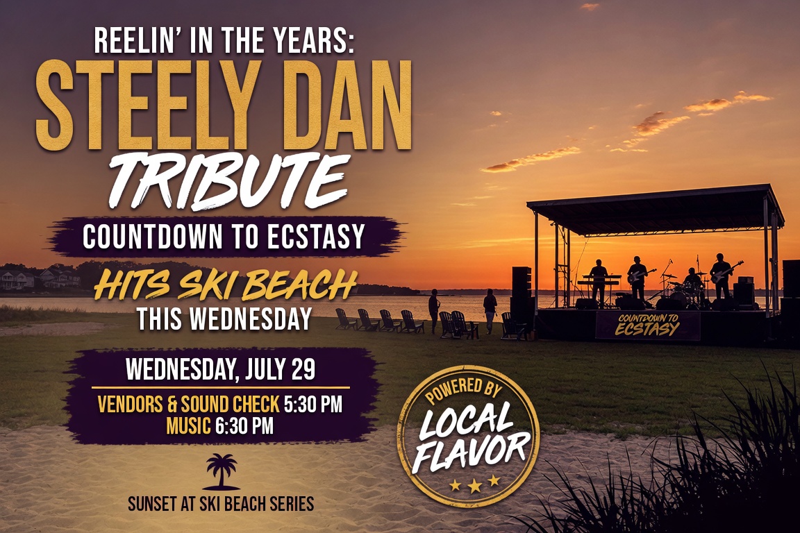 Countdown to Ecstasy Steely Dan Tribute at Sunset at Ski Beach in Ventnor