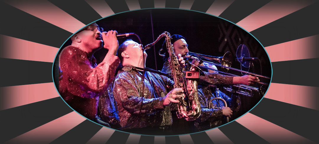 The Sensational Soul Cruisers horn section performing