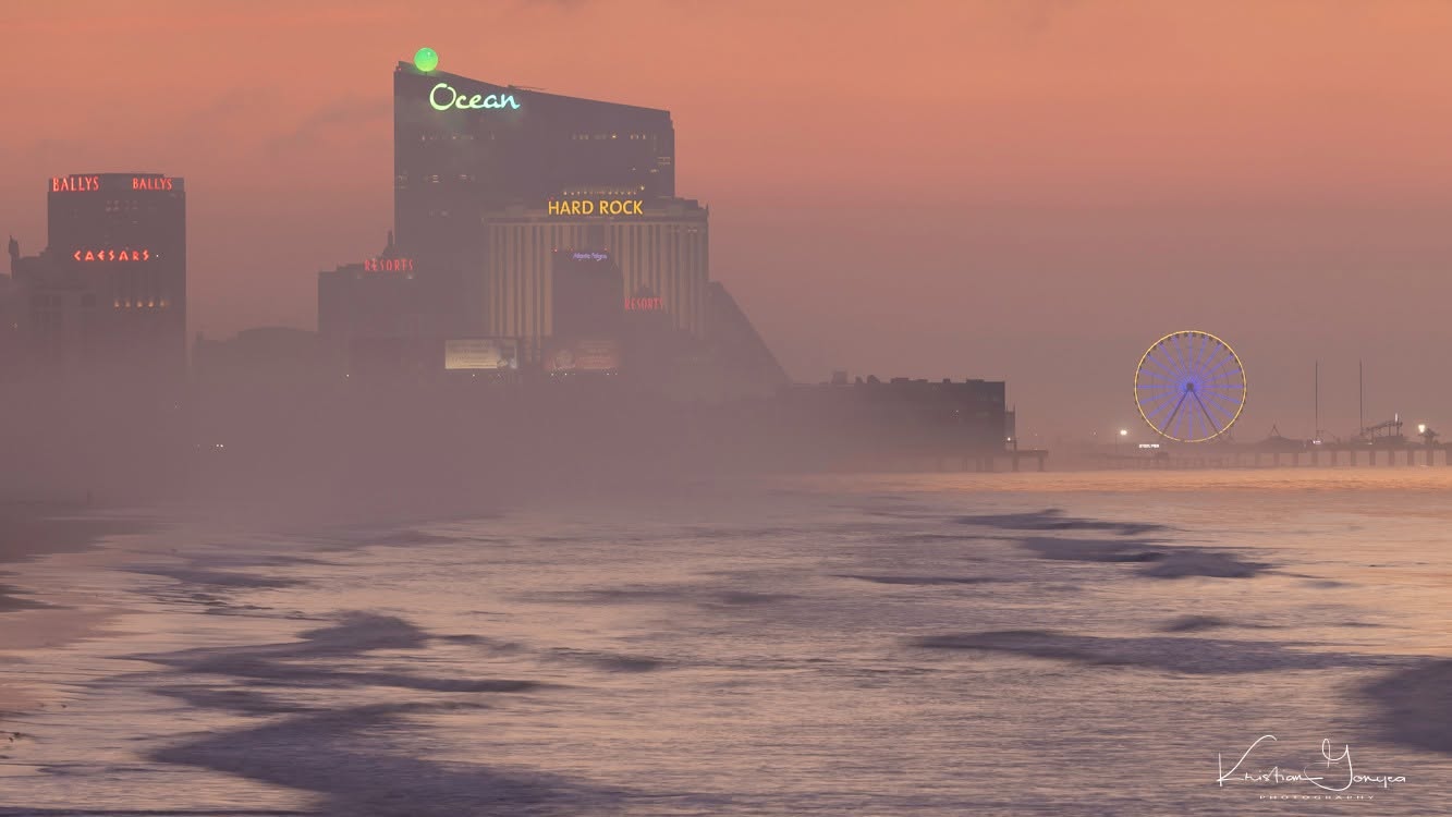 The Atlantic City skyline near Ventnor