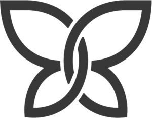 LBBC Butterfly Icon Charcoal